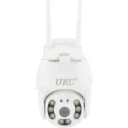 IP камера відеоспостереження UKC N3 6913 вулична з WiFi, кольорова з нічною зйомкою, біла