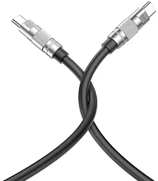USB Кабель XO NB-Q228B Type-C-Type-C Silicone Durable 60W 1.2m Чорний