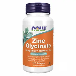 Вітаміни Zinc Glycinate 30mg - 120 sgels