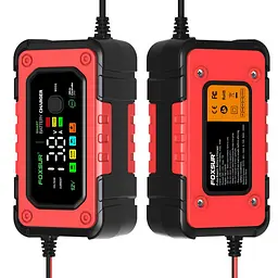 Зарядний пристрій Foxsur 12V-8A/24V4A 12V-7A для автомобільного акумулятора - мініатюра 4