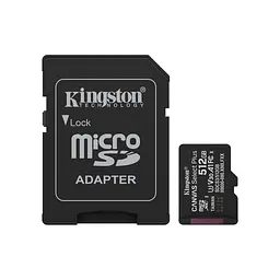 Карта пам'яті Kingston 512GB microSDXC class 10 UHS-I U3 V30 A1 Canvas Select Plus (SDCS3/512GB) - мініатюра 1