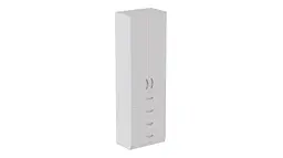 Шафа Анжело Ferrum-decor на 3 полиць з 2 дверима та 4 ящики 1900x600x380 ДСП Біла 16 мм (FRD-104989) - мініатюра 3
