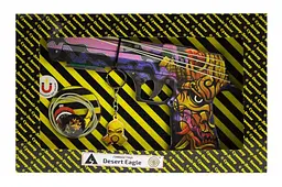 Іграшковий пістолет гумкостріл дерев'яний із гри Standoff 2 DESERT EAGLE OROCHI DE-O