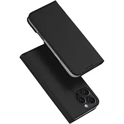 Чохол-книжка Dux Ducis з кишенею для візиток для Apple iPhone 16 Pro (6.3) Чорний