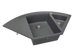 Кухонна мийка Miraggio EUROPE gray (0000014) Граніт, Врізна, Сірий - мініатюра 3