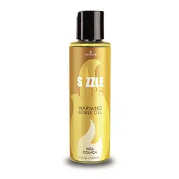 Согріваючий масажний гель Sensuva Sizzle Lips Pina Colada, 125 мл