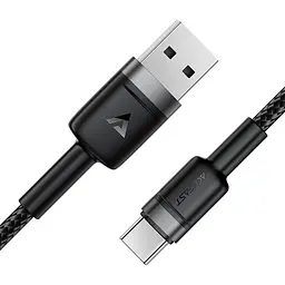 Дата кабель Acefast C22-04 USB to Type-C 60W (1.2m) Black - мініатюра 4