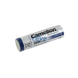Акумулятор 18650 Li-Ion ICR18650 FlatTop Bulk, 2600mAh, 3.7V Camelion (ICR18650F-26) - мініатюра 1