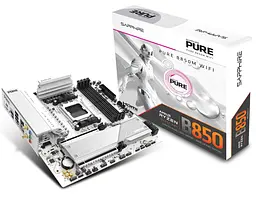 Материнська плата Sapphire PURE B850M WIFI (52123-02-40G) (Socket AM5, AMD B850, Micro-ATX) - мініатюра 6