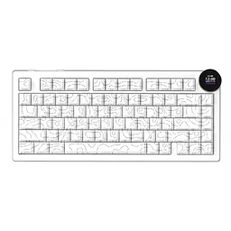 Клавіатура Ajazz AK820 V2 White Peach Switch Wireless/Bluetooth/USB UA White (AK820-V2-WP-S-W) - мініатюра 2