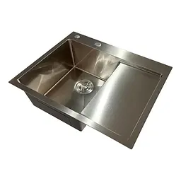 Кухонна мийка з нержавіючої сталі Mixxus MH6350L Nano-Silver MI7044, Нержавіюча сталь - мініатюра 3