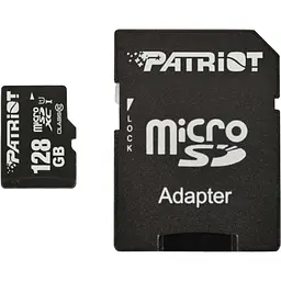 Карта пам'яті Patriot LX microSDHC 128GB UHS-I Class 10 + SD адаптер (PSF128GMCSDXC10) [113850]
