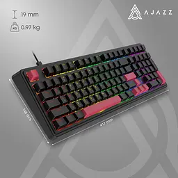 Клавіатура Ajazz AK980 Red Switch USB UA Black (AK980-R-BR) [156874] - мініатюра 13