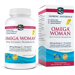 Жирні кислоти Nordic Naturals Omega Woman, 120 капсул