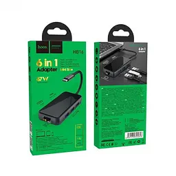 USB Хаб Hoco Easy Expand Type-C HB16 3 USB - мініатюра 5