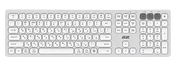 Клавіатура бездротова 2E KS270 Silver/White (2E-KS270WBWH_UA)