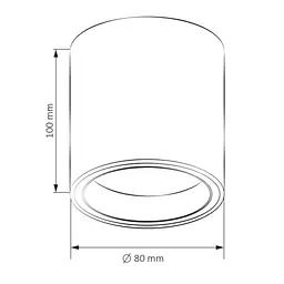 Точковий світильник Polux Goldlux 323651 Falco GU10 1x10W IP20 BK - мініатюра 5