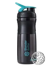 Шейкер спортивний BlenderBottle SportMixer Flip 28oz/820 мл Black/Teal (SM 28oz Black/Teal) - мініатюра 1