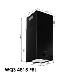 Витяжка острівна WEILOR WQS 4815 FBL - мініатюра 13