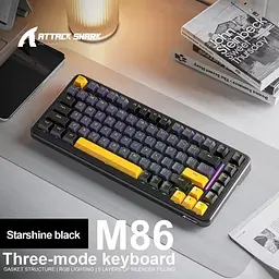 Клавіатура Attack Shark M86 RGB Linear Blueberry Switches Black (AS-6972792470474-SB-UA) [166766] - мініатюра 4