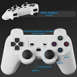 Проєктор із джойстиками Wireless M300 (HY 300) MAX Game Projector 2 in 1, Білий, домашній проєктор із іграми - мініатюра 5