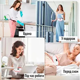 Бездротовий масажер-грілка від менструальних болів і спазмів Білий - мініатюра 4