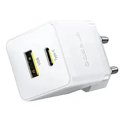 МЗП Baseus Palm Fast Charger 20W (1USB-A/1C) (P10111608) Moon White - мініатюра 2