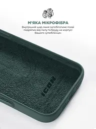 Силиконовый чехол с MagSafe для Apple iPhone 16 Pro, ICON2 MagCase, зеленый, противоударный, панель с мягкой подкладкой, защита всего корпуса, поддержка беспроводной зарядки, совместим с защитными стеклами и пленками, ArmorStandart (ARM81318) - мініатюра 7
