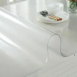 М'яке скло Прозора силіконова скатертина на стіл Soft Glass Захист для меблів 1.4х1.0 м (товщина 1.5 мм) - мініатюра 9