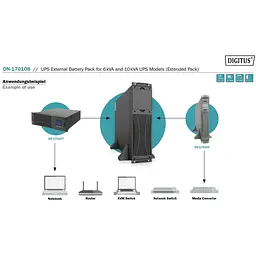 Батарейний блок Battery Digitus Module for 6/10kVA UPS - мініатюра 5