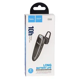 Bluetooth-гарнітура розмовна Hoco E60 Brightness business BT headset Black - мініатюра 2