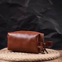 Чоловіча шкіряна косметичка GRANDE PELLE 15х8х7 см sum0020990 - мініатюра 7