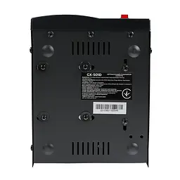 Стабілізатор напруги Gemix GX-501D 500 ВА/350 Вт цифрові індикатори пластиковий корпус - мініатюра 5