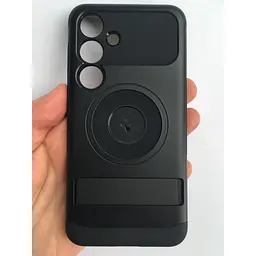 Протиударний з підставкою чохол Spigen Slim Armor MagSafe для Samsung Galaxy S24 (S921) Black ACS07203 Magfit - мініатюра 5