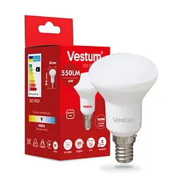 Світлодіодна лампа Vestum R50 6W 4100K 220V E14 1-VS-1402 - мініатюра 3
