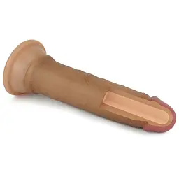 Фалоімітатор 7 Dual layered Platinum Silicone Cock LOVETOYS 66-LV4002 102665 - мініатюра 7