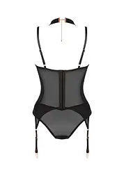 Корсет Obsessive Lingerie-Brasica XS/S чорний - мініатюра 6