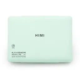 Набір гуашевих фарб Jelly Cup 24×30 мл зелений пластиковий пенал HIMI - мініатюра 6