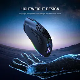 Комп'ютерна мишка Onikuma CW96 провідна з RGB підсвіткою 7200 DPI 8 кнопок легка для ПК і ноутбука - мініатюра 6