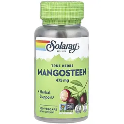 Мангостан Solaray Mangosteen Fruit 475 мг 100 веганських капсул