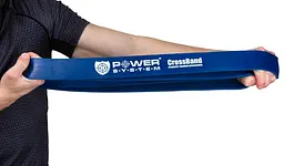 Еспандер-петля (гумка для фітнесу і кроссфіту) Power System PS-4054 CrossFit Level 4 Blue (опір 22-50 кг) (PS-4054_Blue) - мініатюра 7