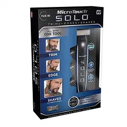Чоловіча електробритва з тримером MicroTouch Solo Black-Blue (3sm_912884390) - мініатюра 7