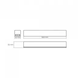 LED світильник лінійний магістральний VIDEX BNL02 24W 0.6М 5000K 220V Black - мініатюра 21