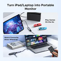 Конвертор сигналу Ugreen CM489 USB-A/Type-C to HDMI Video Capture Device Gray (40189) - мініатюра 3