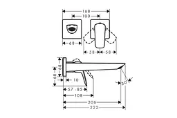 Змішувач для умивальника Hansgrohe Logis matt black 71256670 - мініатюра 3