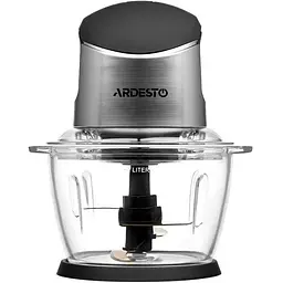 Багатофункціональний міні-блендер подрібнювач Ardesto CHK-4001BR 400Вт чаша 1л Сірий