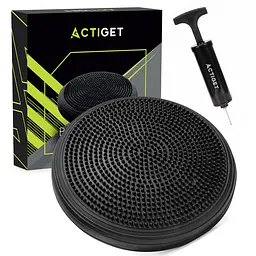Балансувальна подушка-диск Actiget 34 см сенсомоторна, масажна ACT0116 Black - мініатюра 2