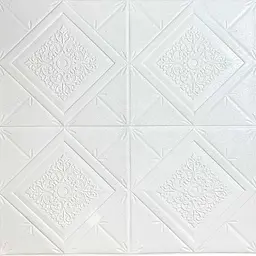 Самоклеюча декоративна 3D панель Loft Expert біла марка 700x770x3 мм