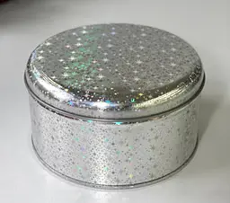 Банка Чеканка срібна 250 г кругла 13.6x7.4 см