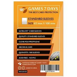 Протектор для карт Games 7 Days 65 х 100 мм, Magnum, 100 шт (STANDART) (GSD-016510)